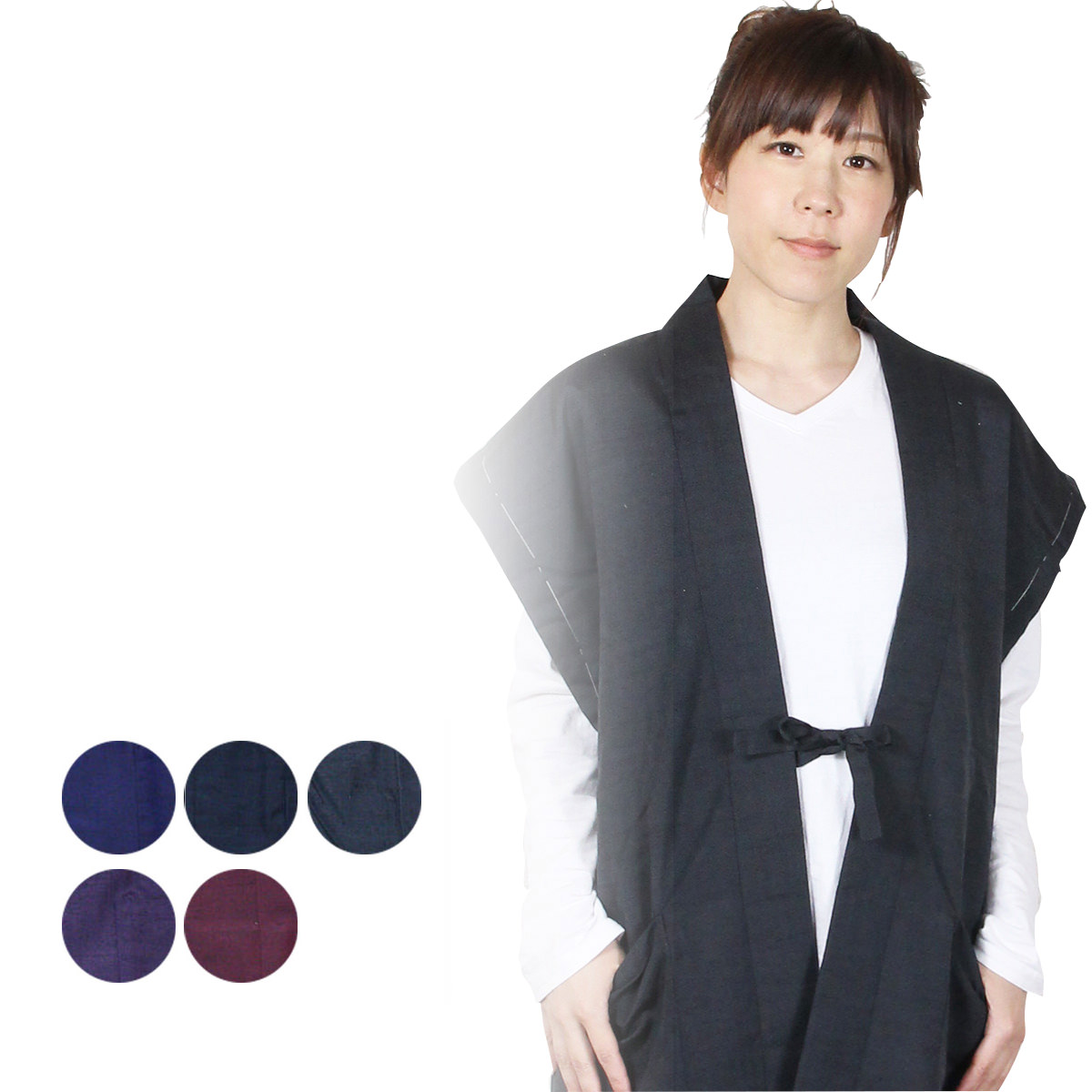 半天（袖なし） はんてん レディース 正絹 御膳上等絹地真綿 御膳上等 ポンチョ 取扱説明書真綿 半纏 袢纏 節電 ウォームビズ 保温 エコ 暖房装置費切り詰める どてら ちゃんちゃんこ 湯冷め押しとどめる 落ち込むより良いより生あたたかい 敬老の日 貨物輸送無料 伴天 半てん ハン什 綿入れ 綿入り口・入口 絹 絹地
