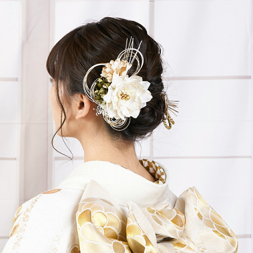 髪飾り 取り寄せ商品 レディース 女物 Watmosphere レディース ヘアアクセサリー Uピン コーム 金 ゴールド 花 フラワー 成人式 卒業式 着付用 和装小物 日本製 着物 結婚式 入学式 振袖 訪問着 フォーマル 袴 ミセス 10代 20代 30代 40代 50代[tss]｜浴衣 七五三 安売り天国とせん