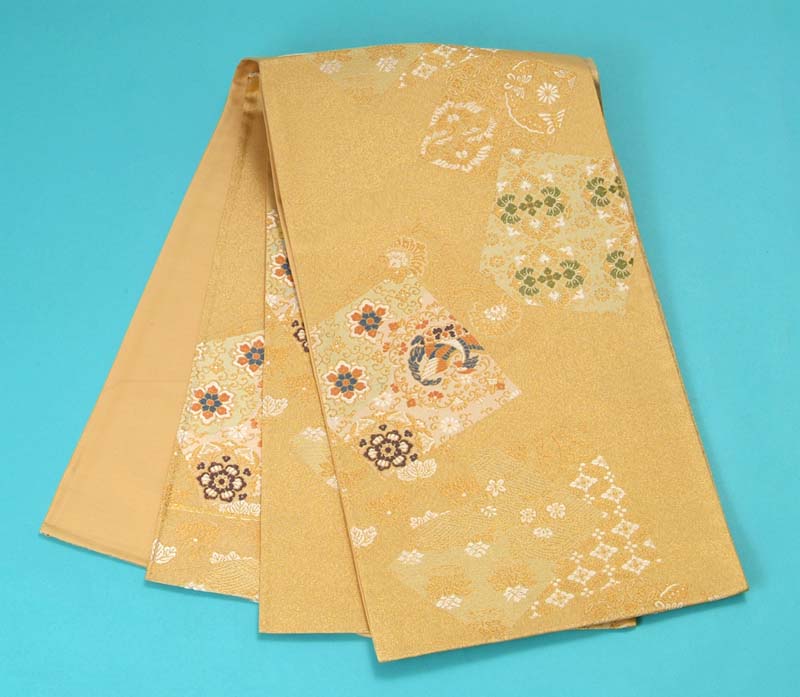 訳あり特価 袋帯 西陣織 (花文) 送料無料 送料込み|浴衣 七五三 安売り天国とせん