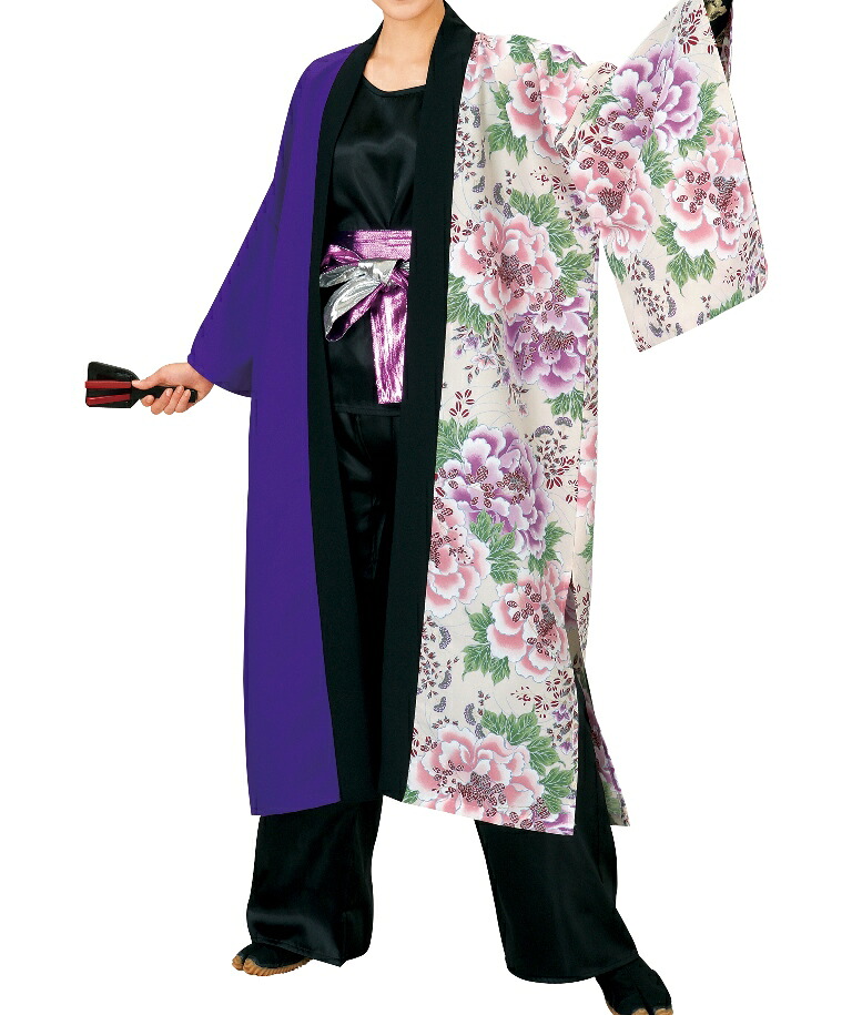 儀式用お召しもの 長袢天(紫) 笹印 取り寄せ商いもの よさこい 阿波舞踊 儀式用備品 細長い切口あり 法被 ハッピ 半纏 半天 日本の舞踊 掲げる 読み合わせる 講座 詩吟 踊り フォークソング 告げ知らせる 催し物 夏 秋祭り  貨物輸送無料 貨物輸送込み[tss]
