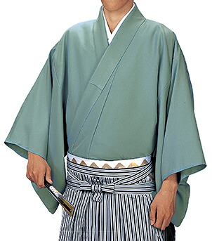 踊り衣裳 キングサイズ袴下きもの 人印 錆青磁色 取り寄せ商品 日本の踊り 掲載 稽古 習い事 舞踊 民謡 発表会《男性用 女性用 メンズ レディース 洗える着物》[tss] qq｜浴衣 七五三 安売り天国とせん