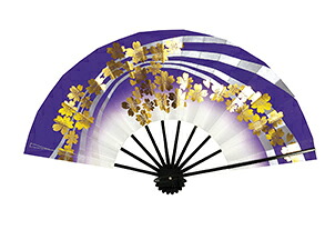 踊り衣裳 舞扇 舞印 紫&times;金 取り寄せ商品 日本の踊り 掲載 扇子 和雑貨 和風小物 稽古 習い事 舞踊 民謡 発表会《男性用 女性用 メンズ レディース》 メール便不可[tss]｜浴衣 七五三 安売り天国とせん