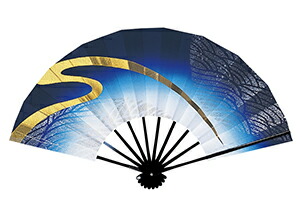 踊り衣裳 舞扇 舞印 紺×白×金 取り寄せ商品 日本の踊り 掲載 扇子 和雑貨 和風小物 稽古 習い事 舞踊 民謡 発表会《男性用 女性用 メンズ レディース》 メール便不可 送料無料 送料込み