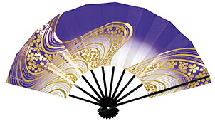 踊り衣裳 舞扇 舞印 紫&times;白&times;金 取り寄せ商品 日本の踊り 掲載 扇子 和雑貨 和風小物 稽古 習い事 舞踊 民謡 発表会《男性用 女性用 メンズ レディース》 メール便不可[tss]｜浴衣 七五三 安売り天国とせん