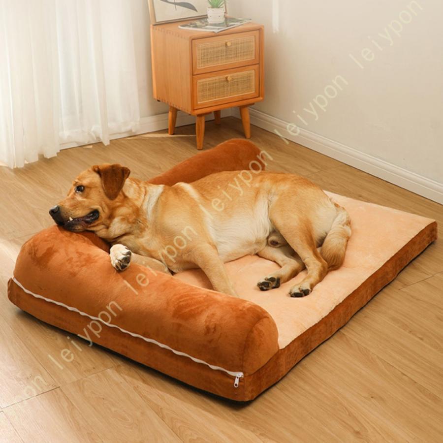 犬 臥榻 大型犬 秋冬 体圧分散 L字型 猫の臥榻 室内用 座蒲団 床ずれ 老犬 老猫 寝たきり 年がしら 洗える あったか 生あたたかい 犬 猫 介護 多頭飼い 思わしい