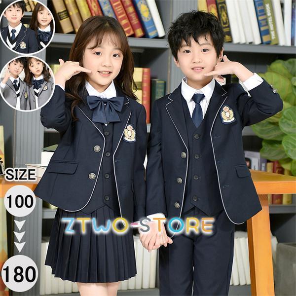 学習者服 4点仕掛ける 赤ちゃん背広 御姉さん お坊っちゃん ユニフォーム 背広 卒式 はいり込む式 お坊っちゃん背広 キッズ 小学生 中学生 高校生 七五三 韓国風