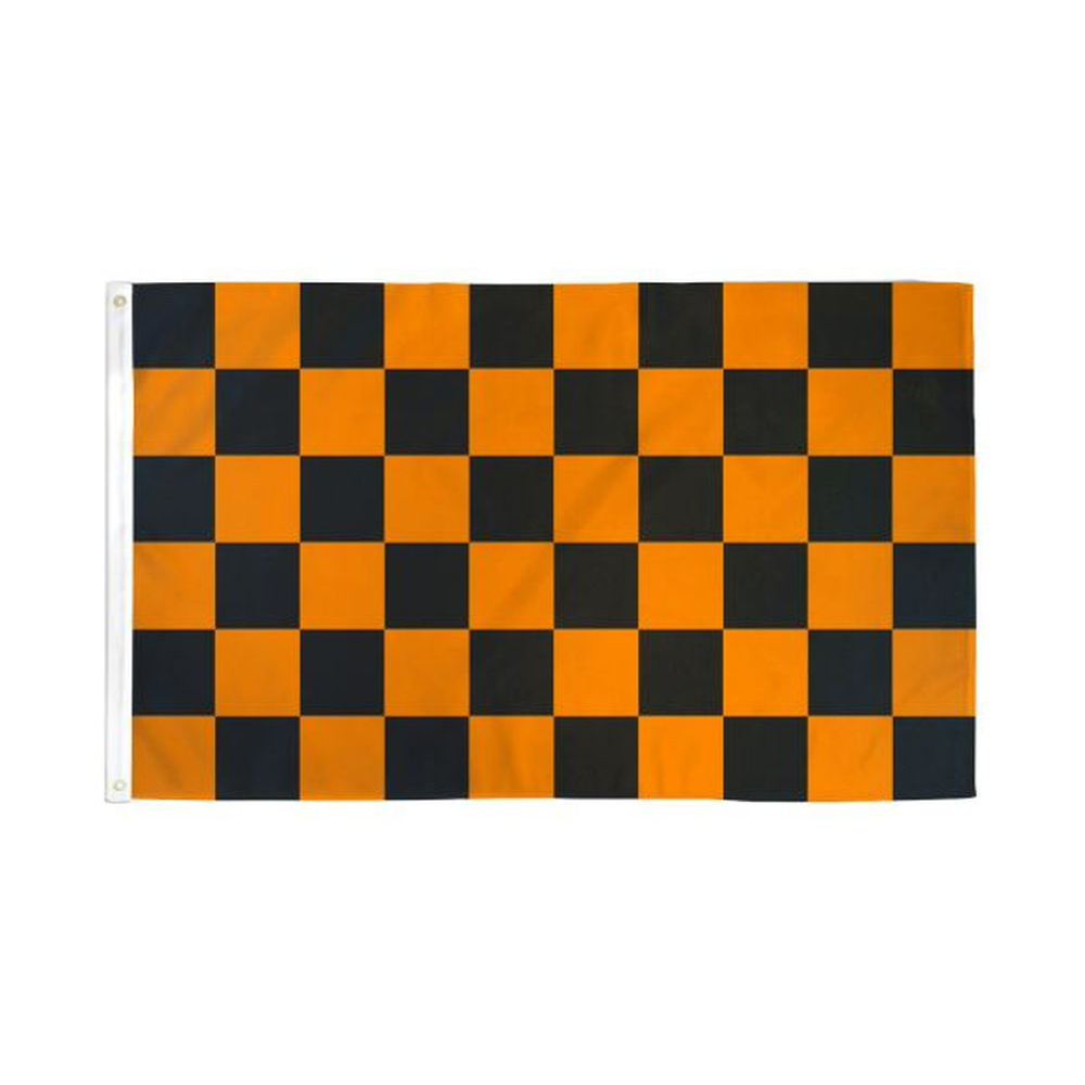 楽天市場 アメリカンフラッグ 黒オレンジチェッカー メール便可 Black Orange Checkered Flag The Diy Depot 楽天市場店