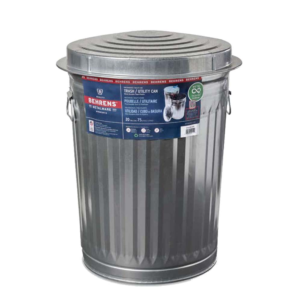 楽天市場】ゴミ箱 ブリキ缶 ふた付き 蓋付き / メッキゴミ箱 大 約121L