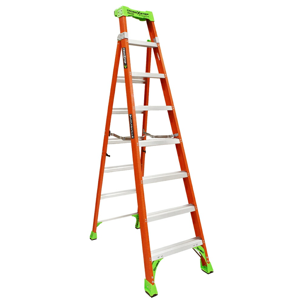 Louisville Ladder（ルイビルラダー） 衣料繊維掛けはしご脚立はりつけ台踏み段8フィート(240珊) 耐荷重135kg FXS1508