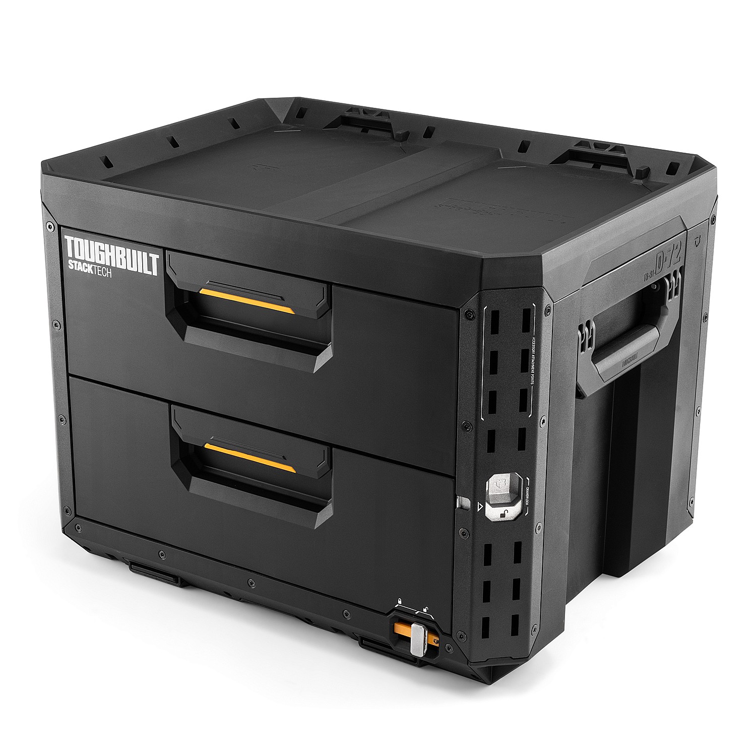 【取っておく6月中～下旬頃入荷】TOUGHBUILT（タフビルト）STACK TECH(スタックテック)  2ドロワーボックス（片方鍵を掛ける） 肺結核-B1-D-72