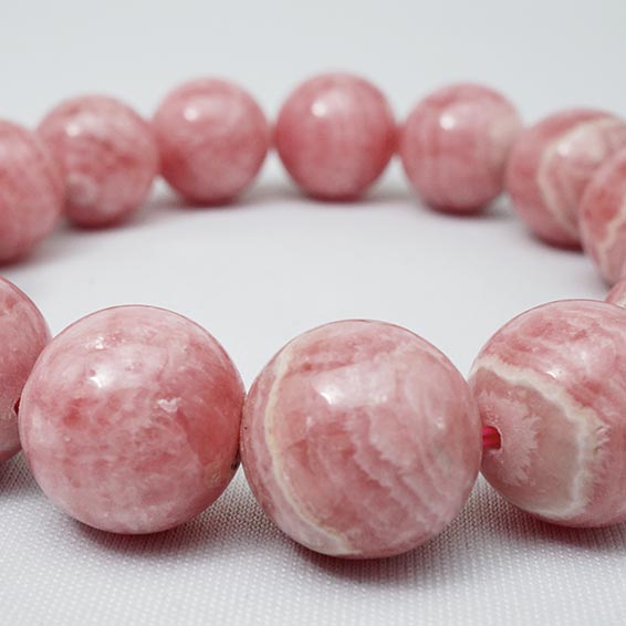 インカローズ ブレスレット 14mm inca rose インカの薔薇 ロードクロサイト ブレス 菱マンガン鉱 天然 メンズ レディース 一点物 111-498 20,376円
