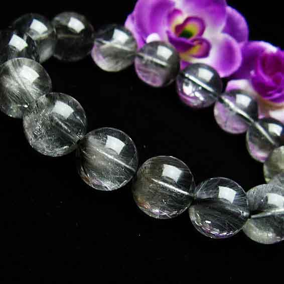 楽天市場】プラチナルチル ブレスレット 13mm プラチナルチルクォーツ