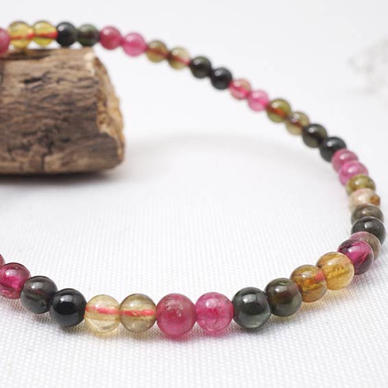 楽天市場】トルマリン 天然 カット ワイヤー ブレスレット 2.7mm 20cm