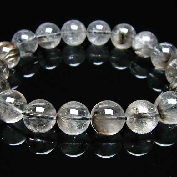 楽天市場】プラチナルチル ブレスレット 13mm プラチナルチルクォーツ