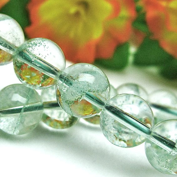 楽天市場】グリーンファントム ブレスレット 7mm 幽霊水晶