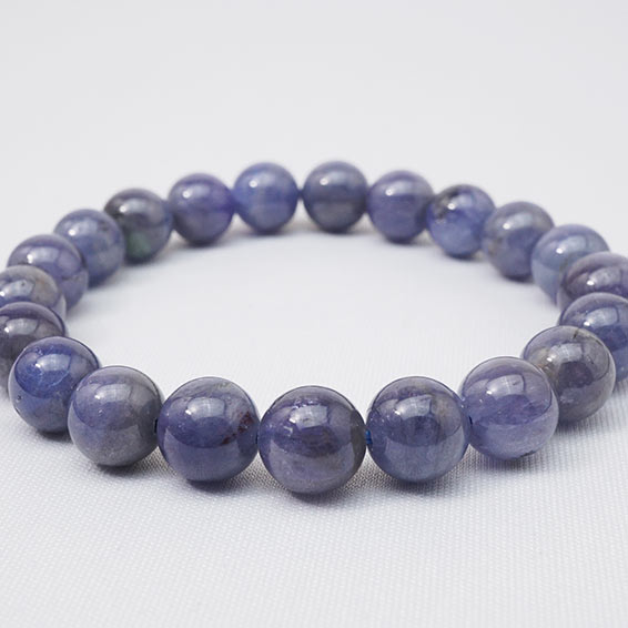 楽天市場】タンザナイト ブレスレット 7mm 黝簾石 ブルーゾイサイト