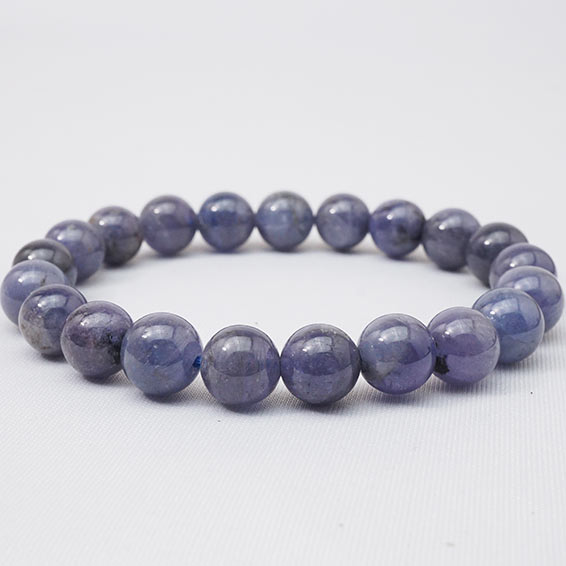 タンザナイト ブレスレット 9mm tanzanite bracelet メンズ レディース 12月の誕生石 一点物 送料無料 211-2013｜天然石・パワーストーンの東昇 12,150円