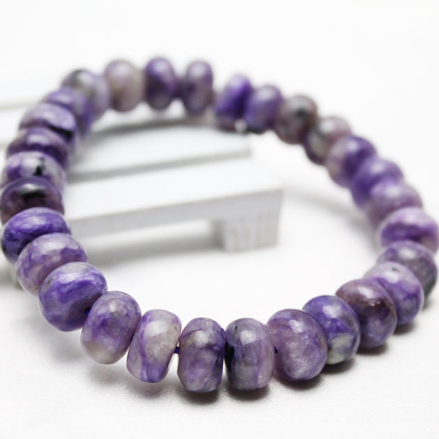 チャロアイト ブレスレット 10mm charoite bracelet チャロ石 ブレス パープル メンズ レディース パワーストーン 天然石 一点物 [送料無料] 211-2687