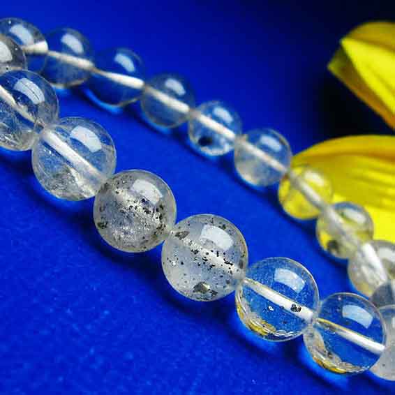 パイライトインクォーツ ブレスレット 12mm Pyrite bracelet パイライト 黄鉄鉱入り水晶 ブレス パワーストーン 天然石 一点物 [送料無料] 211-2789｜天然石・パワーストーンの東昇 12,384円