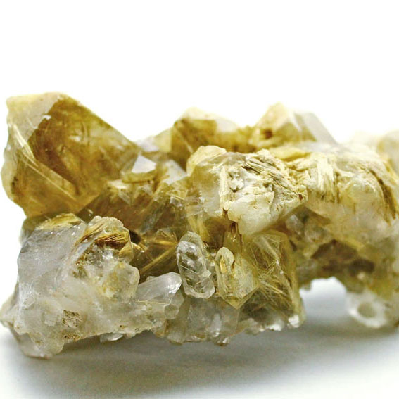 楽天市場】ルチルクォーツ クラスター タイチンルチル 原石 ルチレイ