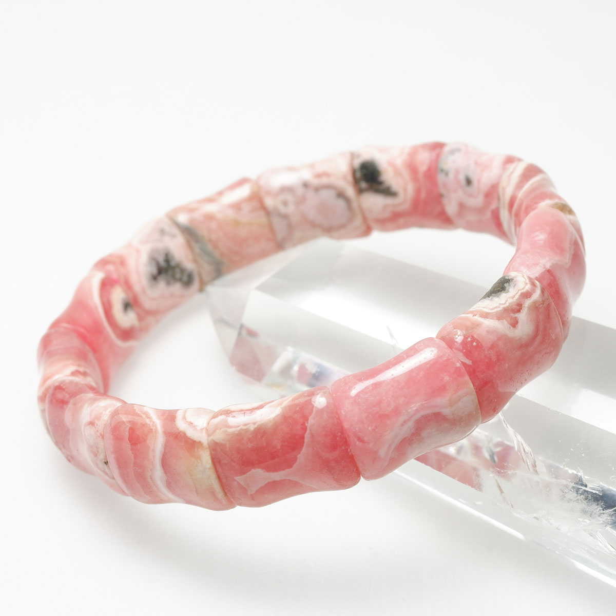 インカローズ バングル inca rose インカの薔薇 ロードクロサイト 菱マンガン鉱 bangle メンズ レディース 一点物 送料無料 111-1616