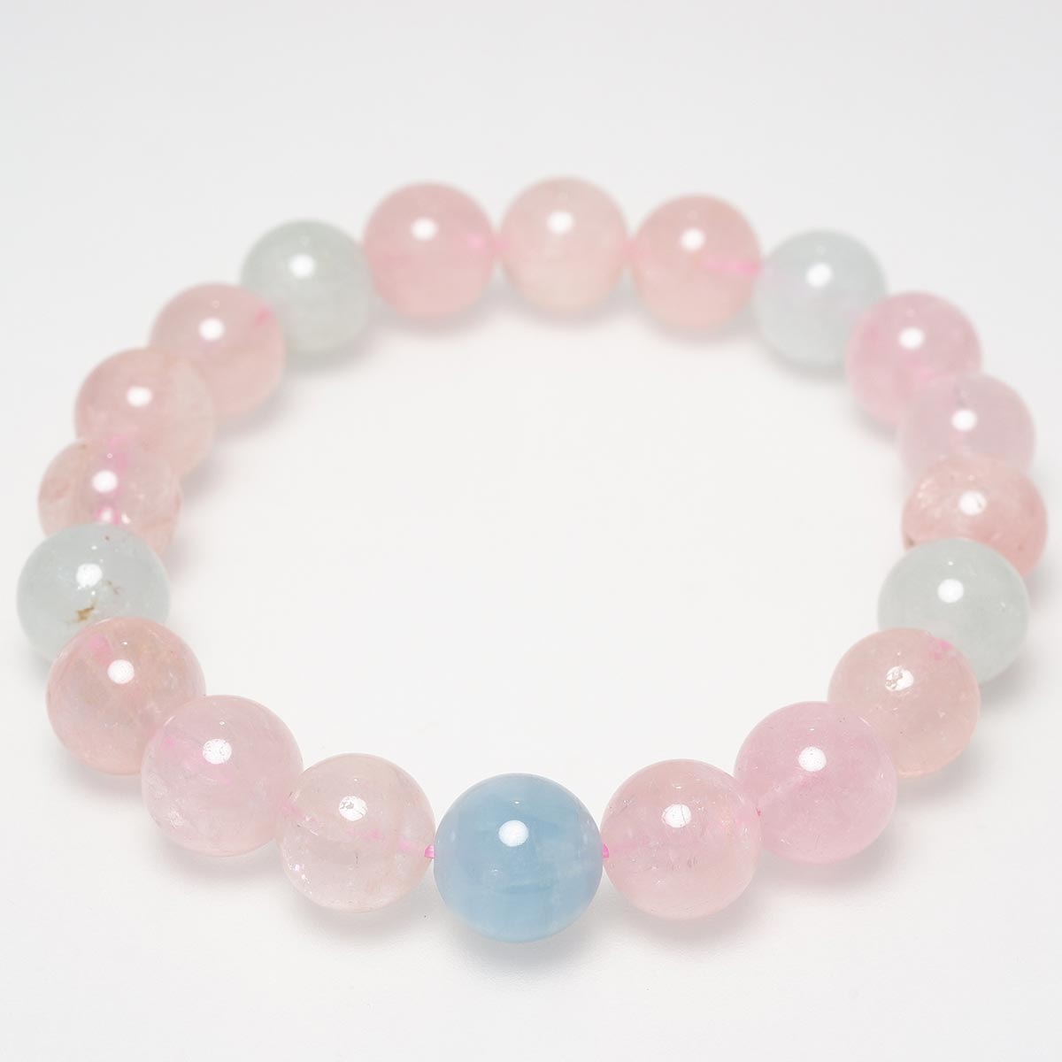 ベリル ブレスレット 10mm Beryl Bracelet ミックスカラー 緑柱石 ブレス メンズ レディース 一点物 [送料無料] 111-2741｜天然石・パワーストーンの東昇