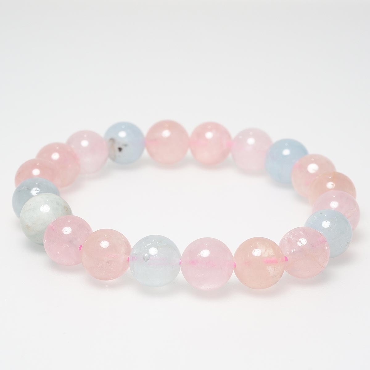 ベリル ブレスレット 10mm 緑柱石 ミックスカラー Beryl Bracelet ブレス メンズ レディース 一点物 [送料無料] 111-2749