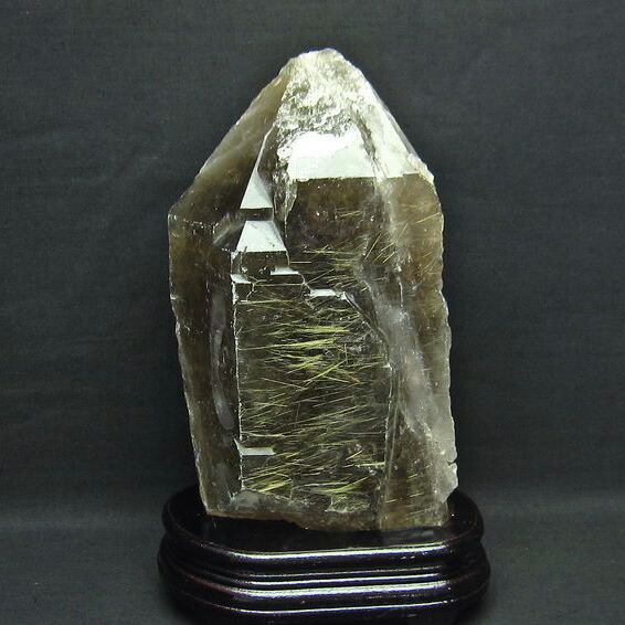 楽天市場】3.7Kg スモーキークォーツ 原石 虹入り ルチル