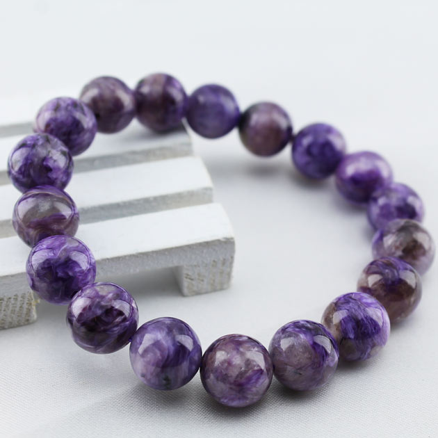 チャロアイト ブレスレット 11mm charoite bracelet チャロ石 ブレス パープル メンズ レディース パワーストーン 天然石 一点物 [送料無料] 211-4169
