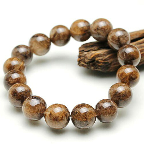 プラチナルチルクォーツ ブレスレット 13mm rutilated quartz bracelet プラチナルチル ブレス 針入り水晶 メンズ レディース 一点物 送料無料 211-4229