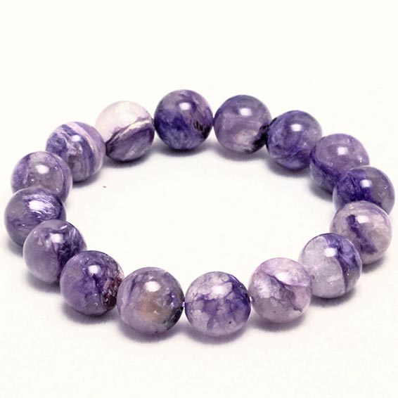 チャロアイト ブレスレット エンジェルシリカ 13mm チャロ石 ブレス charoite bracelet パープル チャロアイトインクォーツ メンズ レディース 一点物 [送料無料] 111-8235