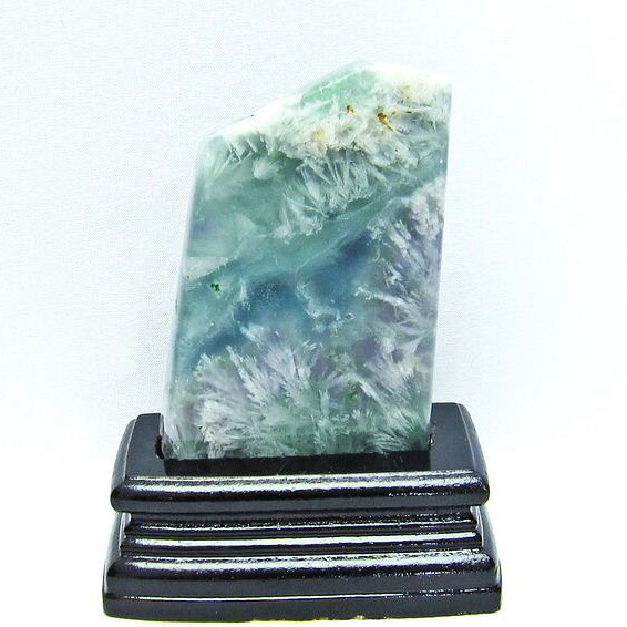 エンジェルフェザー フローライト 原石 フローライト 磨き石 蛍石 螢石 fluorite 置物 ほたる石 インテリア 台座付属 一点物 送料無料 181-1913