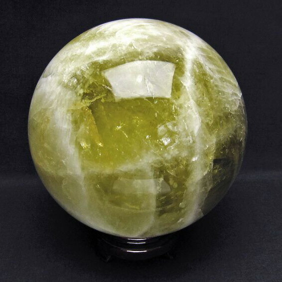 シトリン 丸玉 スフィア 5.9Kg 160mm 台座付属 Citrine シトリンクォーツ シトロン 原石 黄水晶 Sphere スフィア 水晶玉 球体stone インテリア 置物 富 繁栄 金運 幸運 メンズ レディース 一点物 [送料無料] 161-430｜天然石・パワーストーンの東昇