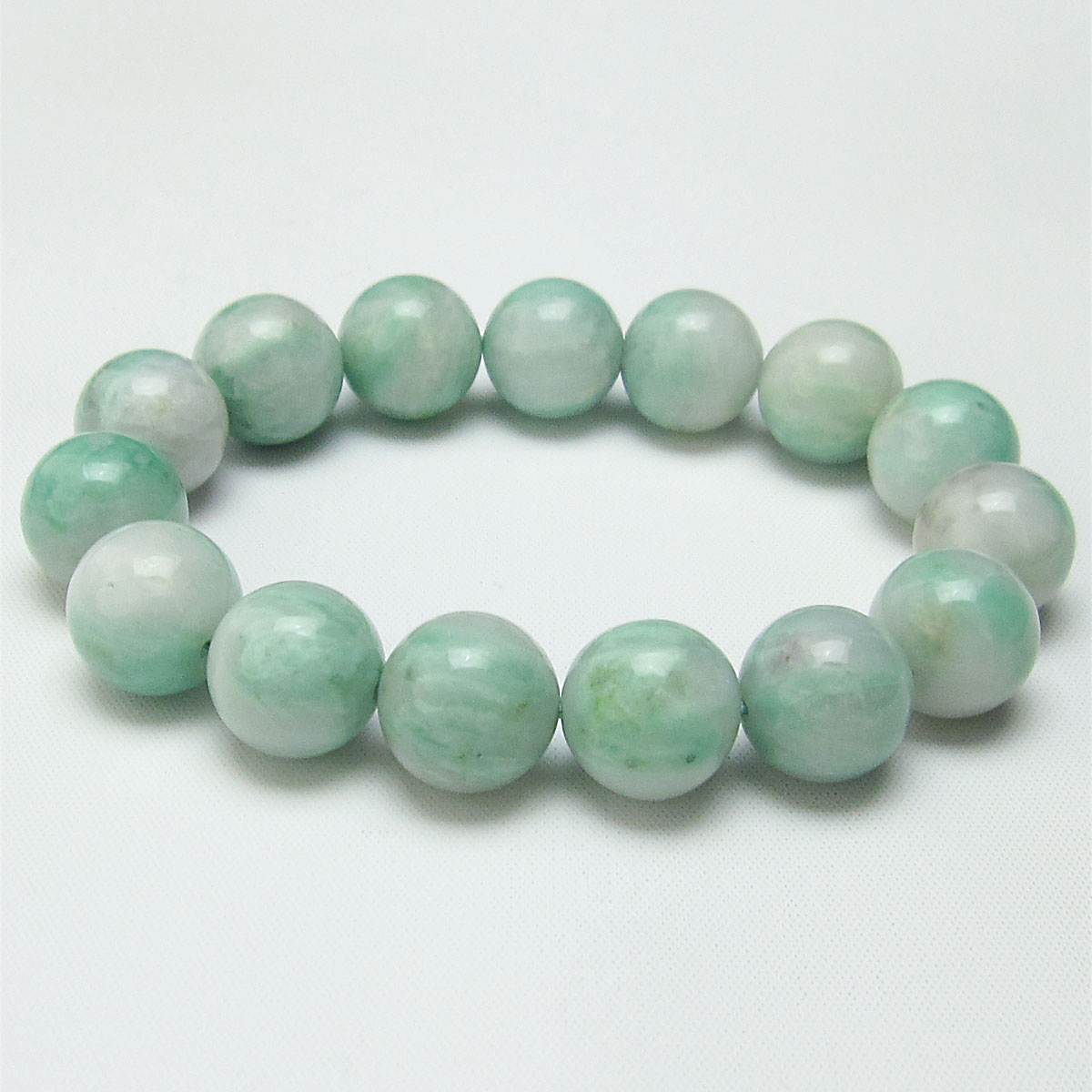 ＼割引対象品／ エメラルド ブレスレット 14mm bracelet ブレス 翠玉 emerald 緑柱石 緑玉 メンズ レディース アクセサリー 一点物 送料無料 111-22747