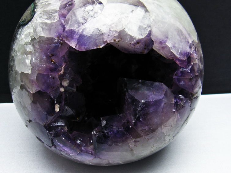 正規販売店】 9Kg アメジスト 笑口丸玉 ブラジル産 紫水晶 Amethyst