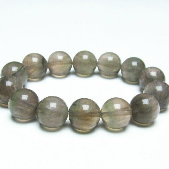 フローライト ブレスレット 14mm ラビットヘアーフローライト ブレス 蛍石 螢石 fluorite ほたる石 bracelet 一点物 送料無料 111-25049