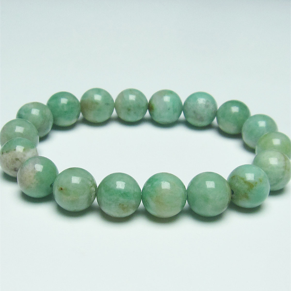 \割引対象品/ エメラルド ブレスレット 11mm bracelet 一点物 送料無料 111-26049