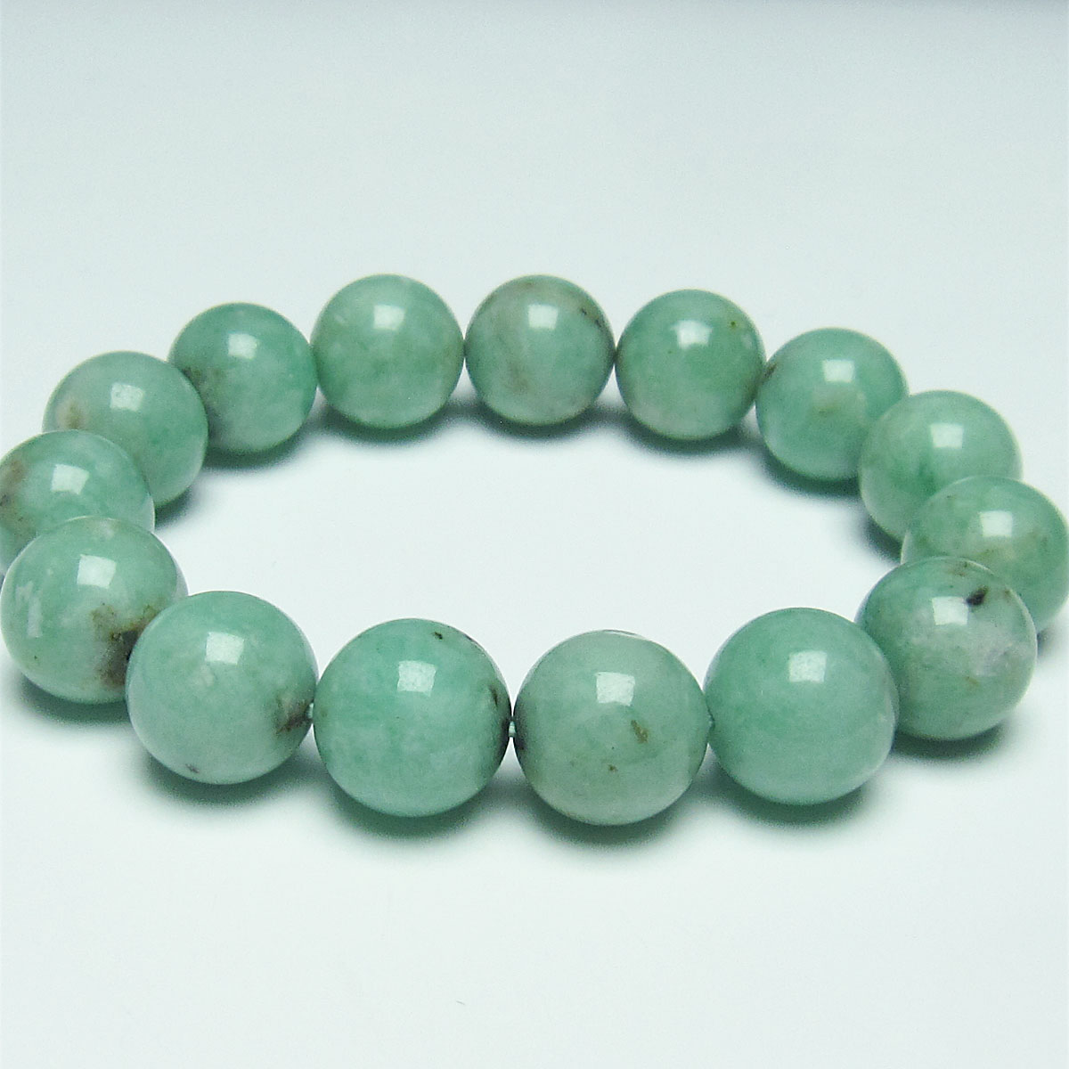 エメラルド ブレスレット 14mm bracelet 一点物 送料無料 111-26089