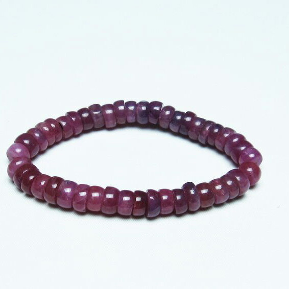 ルビー ブレスレット 9mm ruby bracelet コランダム 紅玉 ブレス 7月の誕生石 メンズ レディース 一点物 [送料無料] 111-28796