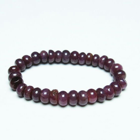 ルビー ブレスレット 9mm コランダム 紅玉 ブレス ruby bracelet 7月の誕生石 メンズ レディース 一点物 送料無料 111-28818|天然石・パワーストーンの東昇