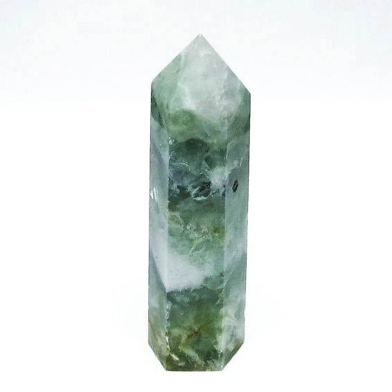 エンジェルフェザー フローライト ポイント 六角柱 fluorite 蛍石 ほたる石 一点物 送料無料 142-5540