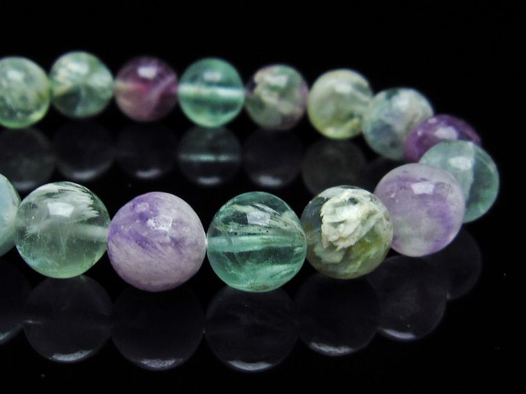 エンジェルフェザー フローライト 1 10 11mm 111-28852 Fluorite M便 bracelet パワーストーン ブレス  ブレスレット メール便可 一点物 天然石 蛍石 螢石 最新アイテム ブレスレット