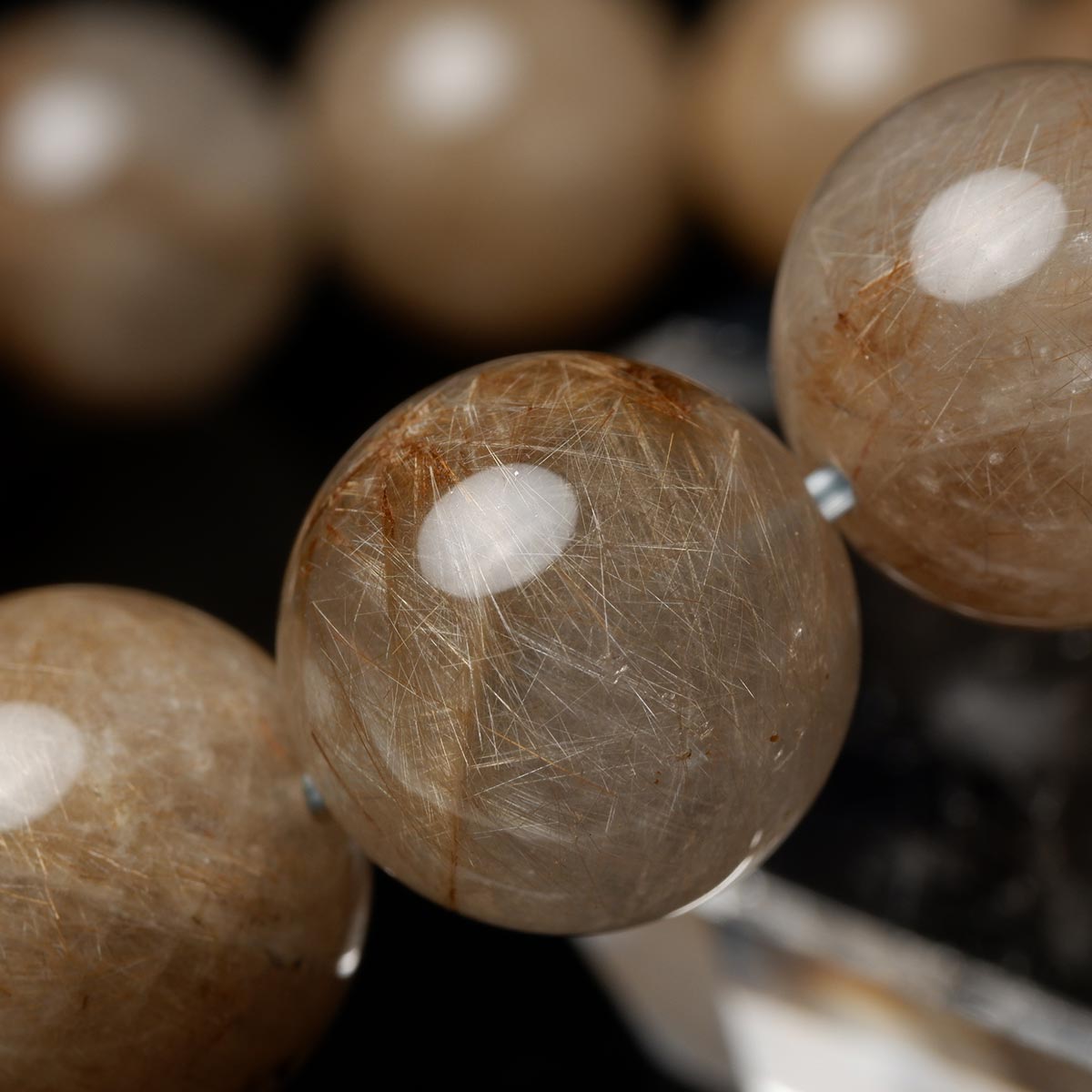 楽天市場】プラチナルチル 8A グレード ブレスレット 8.8mm 17cm