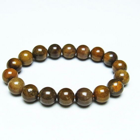 ルチルインアゲート ブレスレット 11mm メノウ ルチルクォーツ agate bracelet 金紅石入り瑪瑙 アゲート ブレス パワーストーン 天然石 一点物 [送料無料] 111-29847