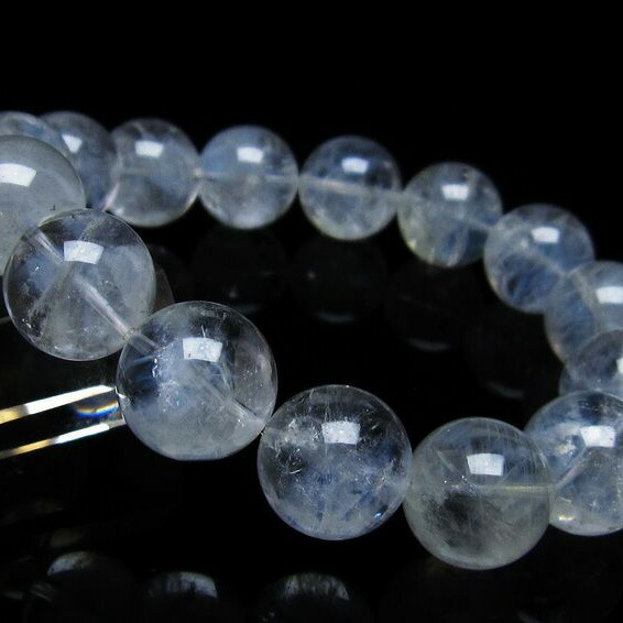 エンジェルラダークォーツ ブレスレット 15mm クレパスキュラー Angels ladder 天使のはしご bracelet 水晶 ブレス 石英 メンズ レディース 一点物 [送料無料] 111-30087