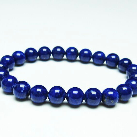 ラピスラズリ ブレスレット 8mm 瑠璃 ブレス bracelet lapis lazuli 9月 12月の誕生石 七宝 開運 風水 メンズ ディース 一点物 [送料無料] 111-31088