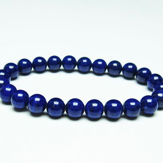ラピスラズリ ブレスレット 8mm 瑠璃 ブレス bracelet lapis lazuli 9月 12月の誕生石 七宝 開運 風水 メンズ ディース 一点物 [送料無料] 111-31130