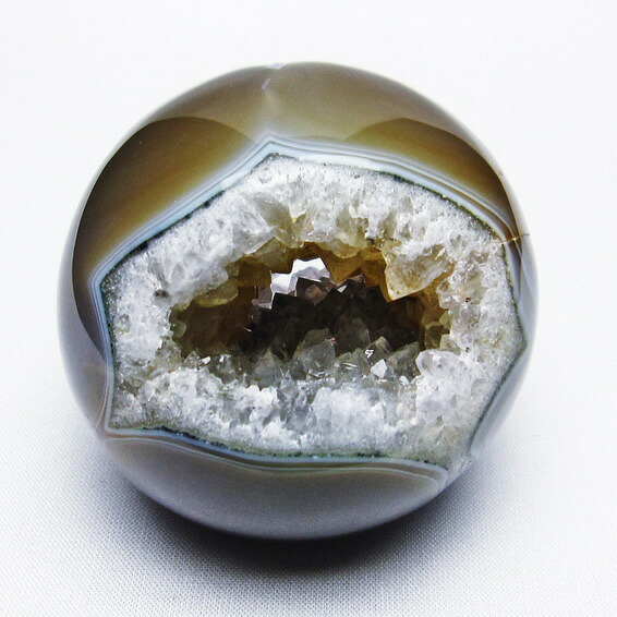 笑口 ジオード瑪瑙 スフィア 笑口メノウのスフィアたち アゲート - Amrita ✧ Crystal