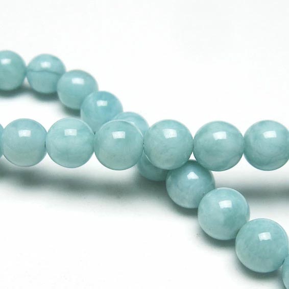 ラリマー ブレスレット 7mm ラリマール ブレス ソーダ珪灰石 ペクトライト pectolite ブルーペクトライト larimar bracelet 一点物 送料無料 111-38313