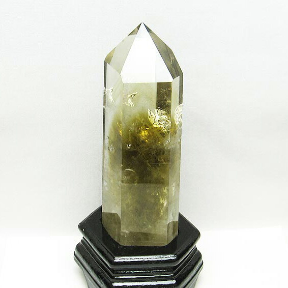 シトリン 六角柱 シトリンクォーツ ポイント citrine quartz 黄水晶 イエロー 台座付属 一点物 送料無料 152-2953｜天然石・パワーストーンの東昇 15,194円